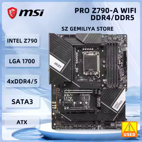 MSI Motherboard PRO Z790-A WIFI DDR4/DDR5 256GB 128GB Z790 Motherboard LGA 1700 support 14900 14700 