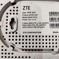 JTTOP" ZTE F670L MODEM