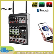 Mixer Audio 4 Channel Pm4 Mini Mixer Audio Usb/ Electro Bluetooth 4