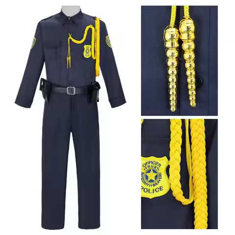 Nick Wilde Cosplay Costume Movie Zootopia Nick Cosplay Police Cosplay Uniform Christmas Halloween Ca