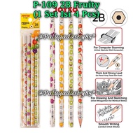 (1 Set) WHOLESALE JOYKO P-109 2B Fruity Hexagonal Pencil / Joyko P-109 2B Fruity Pencil (1 Set)