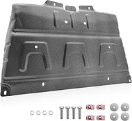 Manganese Steel Engine Splash Guard Panel Compatible With 2015-2020 Ford F150 with Gasoline Engine W