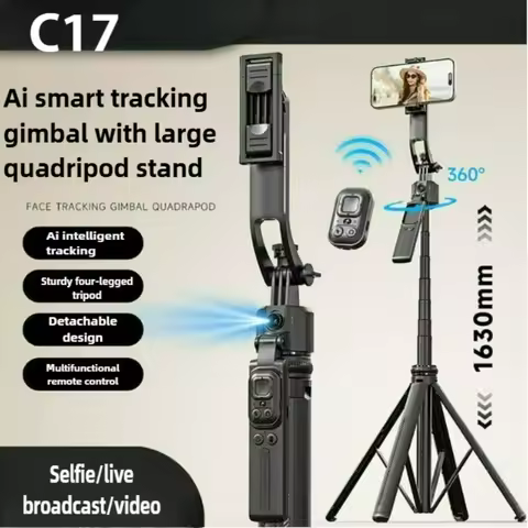 C17 Fully Automatic Follow-up Camera, Gimbal, Selfie Stick, Anti Shake, Extendable Tripod, Live Stre