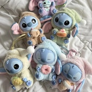Cartoon Anime New Stitch Eat Something Before Sleep Series Plush Dolls Pendant Cute Doll Ornament Su