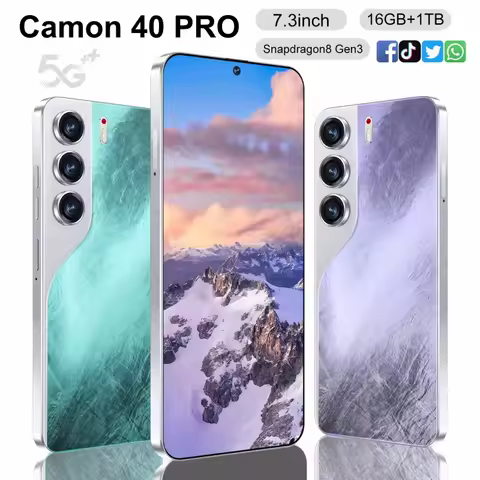C40Pro High-end Mobile Phones Cellphone 22GB+2TB Android Smartphone 5G Dual SIM Original Cell 14 Glo