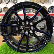 BW28C 17 Inch 7.5JJ 8H100/114 ET38 Black Ed Blue
