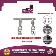 MICRO PC AUTOMOTIVE METER FUSE FEMALE TERMINAL SILVER COPPER (2-PCS/1-PAIR), BX2091C