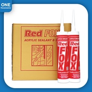 [ยกลัง] กาวซิลิโคน กาวอะคริลิค กาวอคิลิค Red Fox acrylic sealant กาวยาแนว แดปอะคริลิก อุดรอยเเตก redfox