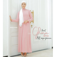 Defa Inner GHINA DRESS GAMIS MANSET lengan panjang dalaman kaftan size standar jumbo L XL XXL bahan