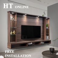 HT ONLINE 8ft TV Cabinet / Wall Mounted Tv Cabinet / Hall Cabinet / Kabinet TV Gantung / Almari TV