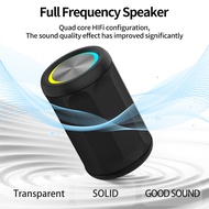 Portable Bluetooth Speaker with HD Sound Waterproof Wireless Speaker with RGBW Dynamic Light