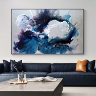 Modern Abstract Blue Water Canvas Print Nordic Cuadros Wall Art Picture For Living Room Interior Hom