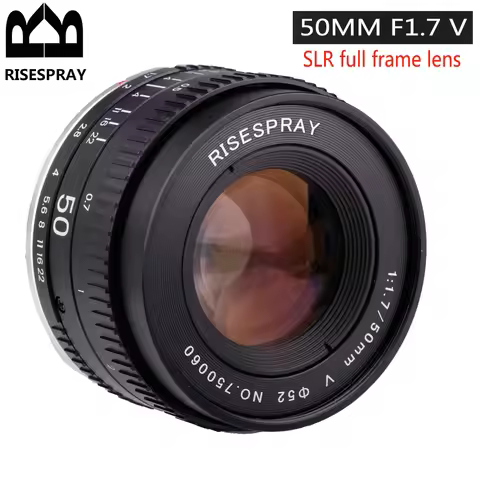 new 50mm F1.7 Metal Large Aperture Standard Prime Full Frame Portrait Manual Focus Lens for Canon EO