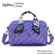 กระเป๋า KIPLING รุ่น BINA M สี Glossy Lilac  KIPLING X EMILY IN PARIS