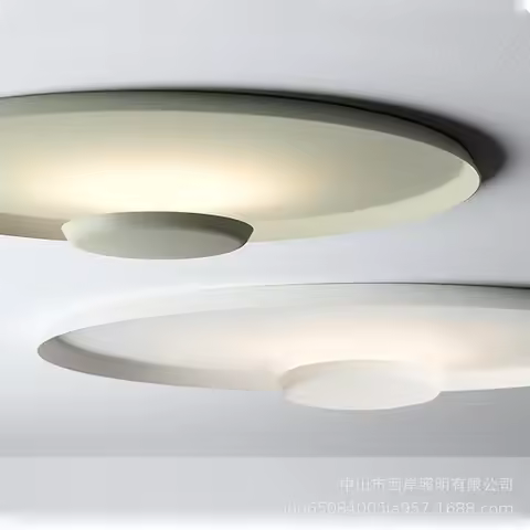 Top ceiling light Macaron circle lamp minimalist Decoration Room background Bedside lowes lamp Bedro