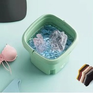 😆（全新）😆（預訂）（免費順豐智能櫃）單人折疊洗衣機旅行便攜式洗脫一條內褲專用迷你嬰兒單身公寓宿舍小型洗襪世一神器，三色可選擇，全球電壓Single-person folding washing ma