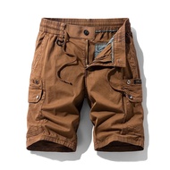 ydyNew Men's Workwear Shorts, Capre Pants, Loose Casual Pants, Multi-Pocket Trendy Brand Workwear Pa