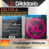 D'ADDARIO EXL170-6 6 STRING BASS D ADDARIO DADDARIO GUITAR STRINGS
