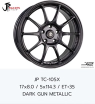 ล้อแม็ก ขอบ17 JP RACING# TC 105X 17X8.0 5X114.3 ET+35 “DARK GUN METALLIS”🔺ราคาโปร1วง✅ แถมจุ๊บลมยางแท