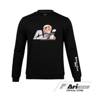 AOT X ARI COLOSSAL TITAN SWEATSHIRT - BLACK/GREY/RED เสื้อยืดสเวตเตอร์ อาริ ไททัน สีดำ