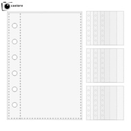 CAEIORE Card Protector Sleeves,  A7 A7 Binder Pages, 6-Ring Binder Refill