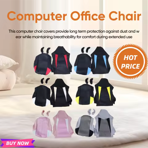 Gaming Chair Covers Breathable Stretchable Ergonomic Removable Computer Office Chair Covers Easy Ins