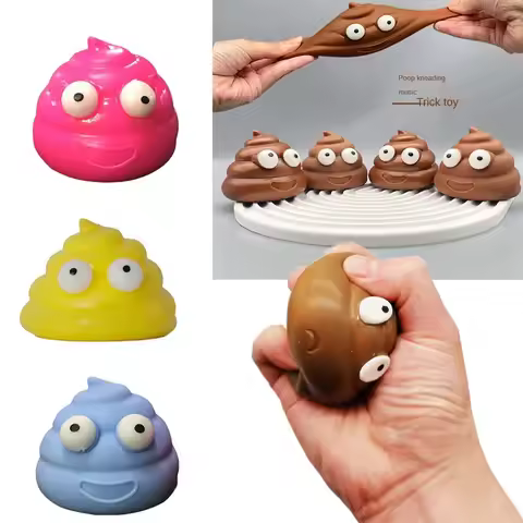 Stress Reducing Toys Squishy Balls Stress Reducing Gadgets Sticky Ball Poop Quirky Toys Stress Reduc