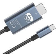 USB Type C to HDMI HDTV Cable, HDMI to USB Type C Cable 1.8m / 3m 4K Display & Charging