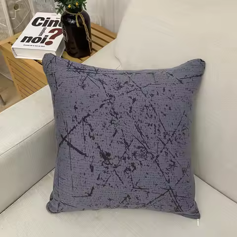 Solid color elastic cushion cover 45x45cm