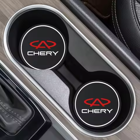 Silicone Car Cup Holder Mat 2Pcs for Chery S5 O5 E5 C5 PRO PHEV Tiggo 5 8 7 Arrizo Jetour X70 X70SM 