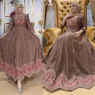 Women's Clothing Hindi Lubinat Rayon 7 Sleeves/8 Wide Bottom Belt Mayung PB ±138cm