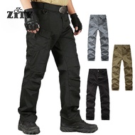ZITY Men Tactical Pants Trousers Multi Pocket Waterproof taktikal na pantalon IX9