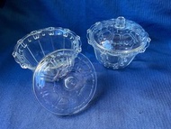 【杜老師的二手商店】（台灣現貨） 透明玻璃碗組 A099 居家擺設 佈置 廚房裝飾 餐具器皿 全新