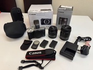 Canon EOS M6 EFM 15-45MM EFM 11-22MM EVF-DC1 RC6 LP-E17 整套出售