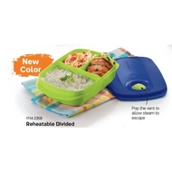 Tupperware Microwaveable Divided Lunch Box 1.0L (Green Color)
