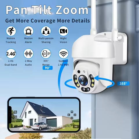 1080P HD Yi iot APP Waterproof 2.4G WiFi Network PTZ Camera 360 Wireless Video Surveillance Outdoor 