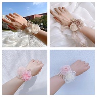 Corsage Wrist Corsage Bridesmaid Bracelet Flower Girl Wedding Hand Flowers