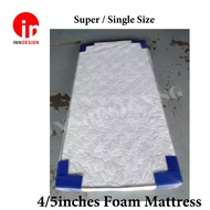 [LOCAL SELLER] 4/5/6 INCHES SINGLE /SUPER SINGLE FOAM MATTRESS (FREE DELIVERY)