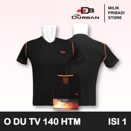 KATUN Durban Sport DU TV 140 Men's T-shirt Black v-neck collar cotton spandex material