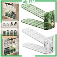[Amleso] Shoe Slots Space Saver For Closet Organization,Adjustable Shoe Stacker Space Saver For Double Deck Shoe Rack Holder