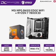 MSI MPG B650I EDGE WIFI DDR5 Wi-Fi 6E Mini-ITX  Motherboard + AMD RYZEN 7 7800X3D Processor