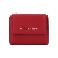 DQ99กระเป๋าตังผญิง Classic &amp; Modernกระเป๋า3พับใบสั้นกระเป๋าสตางค์ - กระเป๋าสตางค์ผู้หญิง กระเป๋าสตางค์ใบสั้น กระเป๋าแฟชั่น.พร้อมล่อง T2047-002