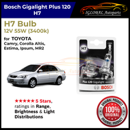 Bosch H7 Plus 120 Gigalight Headlight Bulb for Toyota Camry XV30 Corolla Altis E120 Estima XR30 Ipsu
