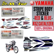 【Barang tempat】RXZ Caterlyzer Catal Sticker Body Graphic CoverSet Stripe Red White Blue Cover Set 5P