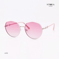 N’ROSA LS313 Sunglasses – Anti-UV Blue / Pink Gradient Lens, High Quality Metal Frame