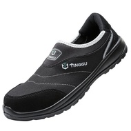 Safety Shoes For Men And Women Anti Smashing Anti Piercing Anti Slip Steel Toe Esd Shoes D7H1