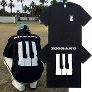 BIGBANG 2026 G-DRAGON Toursame style piano key  cotton T-shirt Coachella HOME SWEET Lelaki Budak Wom
