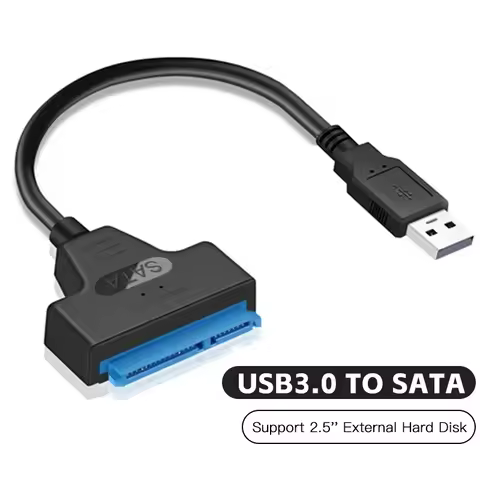 30cm USB 3.0 SATA 3 Cable SATA To USB 3.0 Adapter UP To 6 Gbps Support 2.5 Inch External SSD HDD Har