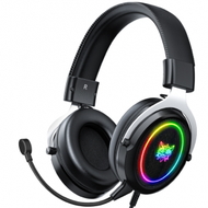 Others - ONIKUMA X10頭戴式發光耳機電腦遊戲電競PS5相容重低音耳機（RGB炫光黑銀）