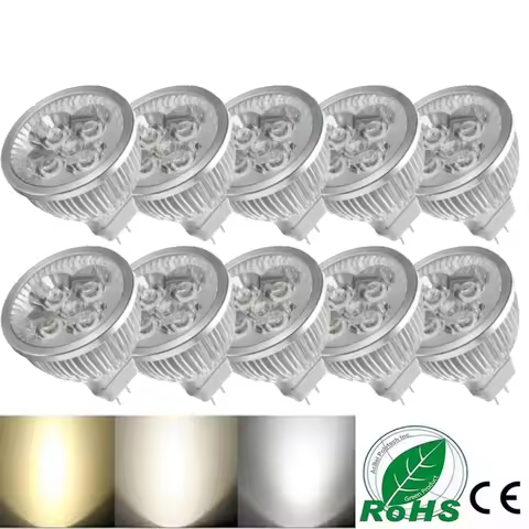 1-10pcs GU5.3 Lampada Bulb MR16 LED Spotlight 9W 12W 15W AC110V 220V 12V Illas Spot Light Replace Th